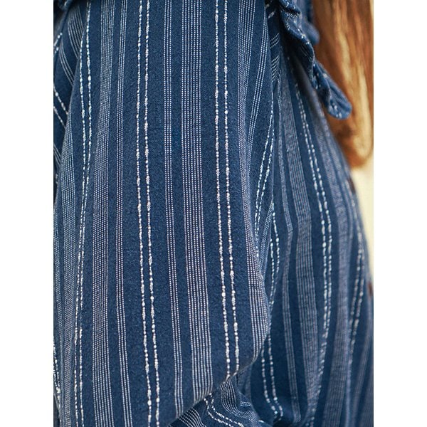 빅칼라 블라우스 (ST코튼) 네이비 243303TNV