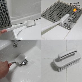욕실청소 브러쉬 4종세트/바닥솔/틈새솔/세척솔