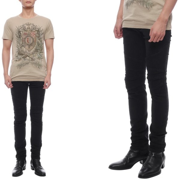 [부산점] 남성 바이커 슬림 데님 팬츠 (W5HT551D212 176)