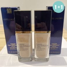 [1+1] 에스티로더 퓨처리스트 아쿠아 브릴리언스 파운데이션 2CO 쿨 바닐라 30ml X 2