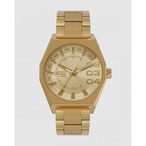 4379921 Diesel Scraper Gold Tone Analogue Watch - Gold-Tone