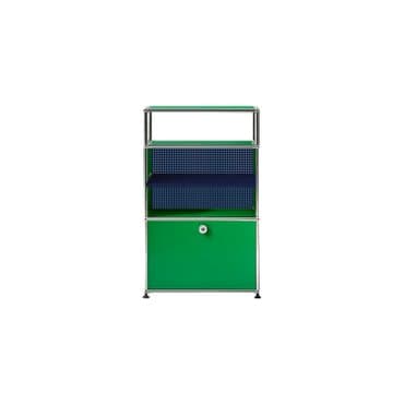 USM [USM 공식수입원] USM Haller Storage 1x3 (Green/Steel Blue)