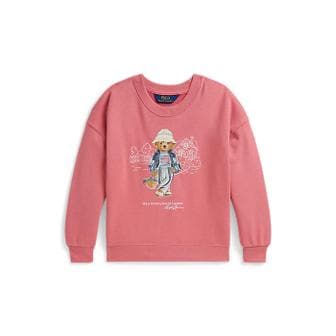 폴로 랄프 로렌 폴로 키즈 여아 2-6세 폴로 베어 테리 스웨트셔츠(CWPOKNIR8020602650)