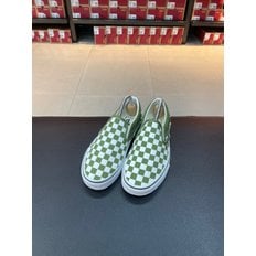 [파주점] (남여공용) 클래식 슬립온 (Classic Slip-On)(Color Theory Checkerboard Pesto)(VN000D03CIB)