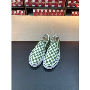 [파주점] (남여공용) 클래식 슬립온 (Classic Slip-On)(Color Theory Checkerboard Pesto)(VN000D03CIB)