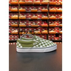 [파주점] (남여공용) 클래식 슬립온 (Classic Slip-On)(Color Theory Checkerboard Pesto)(VN000D03CIB)