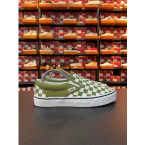 [파주점] (남여공용) 클래식 슬립온 (Classic Slip-On)(Color Theory Checkerboard Pesto)(VN000D03CIB)