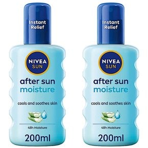 니베아썬 애프터선케어 모이스쳐 수딩 로션 NIVEA SUN After Sun Moisturising Lotion 200ml 2개