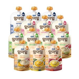 맘마밀 [매일유업] 맘마밀 안심이유식&안심밥상 100g 10팩 아기이유식 중기이유식