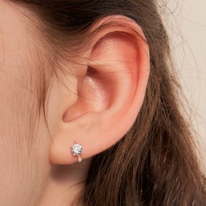 [헤이] mini cubic one-touch earring