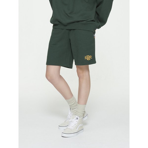 ARCH LOGO SHORT SWEATPANTS GREEN (RAPT126A)