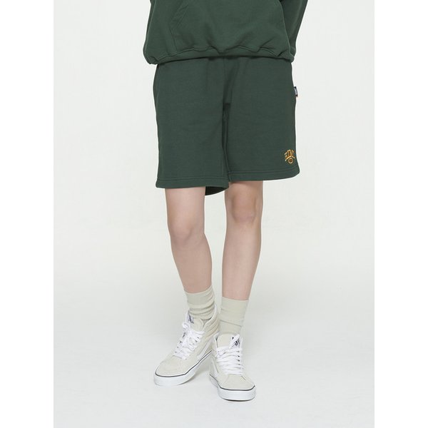 ARCH LOGO SHORT SWEATPANTS GREEN (RAPT126A)