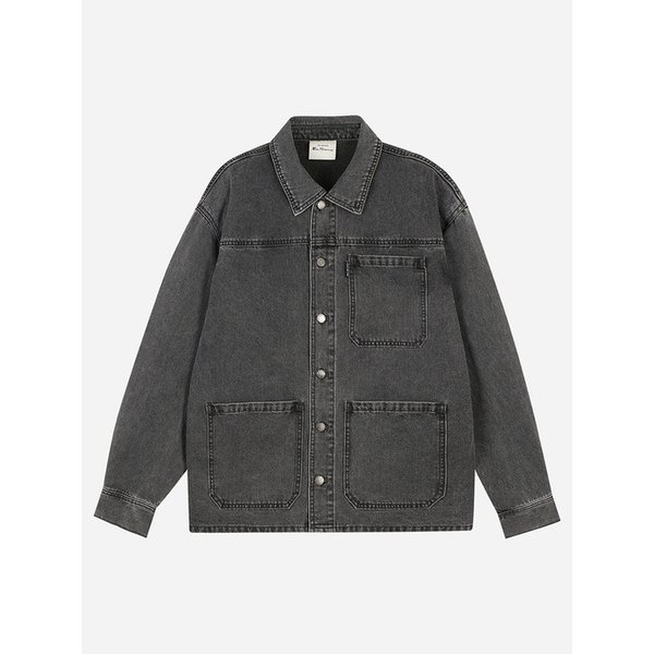 맨 빈티지 워시드 데님 워크 자켓 BOCDJ325M