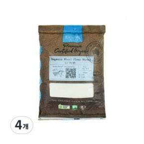 키알 라 유기농 밀가루 강력, 1kg, 4개