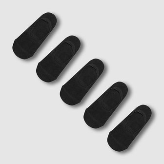 JAJU 여 코튼 미들컷 페이크 삭스 5족 J146903001099