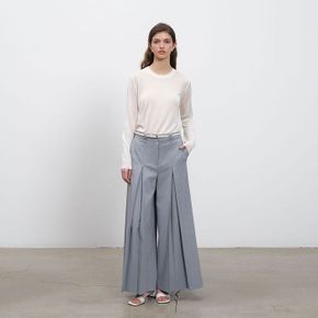 / Pleated Wide Trousers