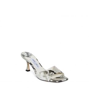 4869191 Jimmy Choo Skye Snakeskin Embossed Slide Sandal