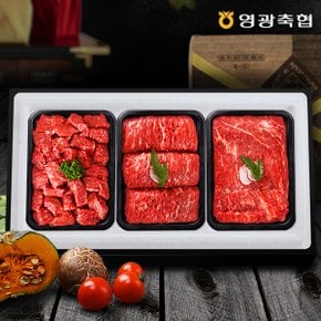 [냉장][영광축협]보리애 한우 실속정육세트3호 1.5kg(장조림,산적,국거리 각500g,1등급이상)[아이스박스/전용백]