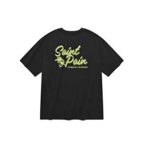 SP SAINT PALM TREE T SHIRTS-BLACK