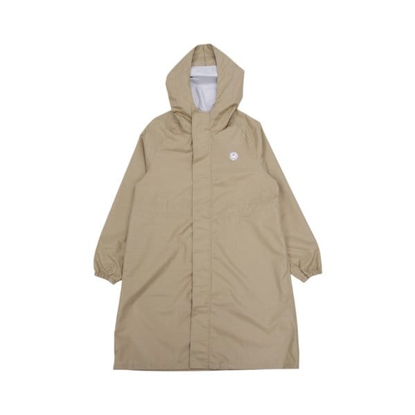 후드 허리스트링 레인코트 BEIGE