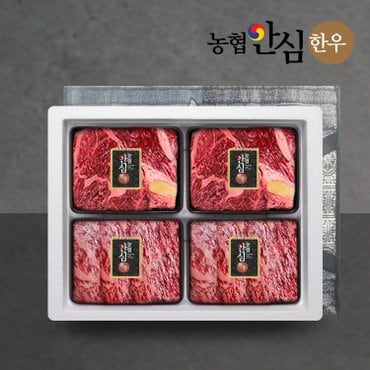 팸쿡 [1/15(수)순차출고][팸쿡]농협안심한우 구이4호 선물세트 1.2kg (등심2팩/채끝2팩)