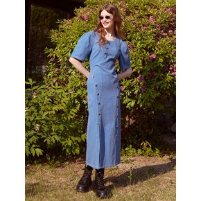 Button Stitch Line Dress