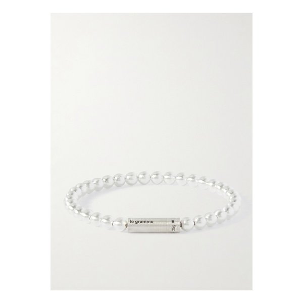 스털링 실버 비즈 브레이슬릿 11g 실버 46376663162913253