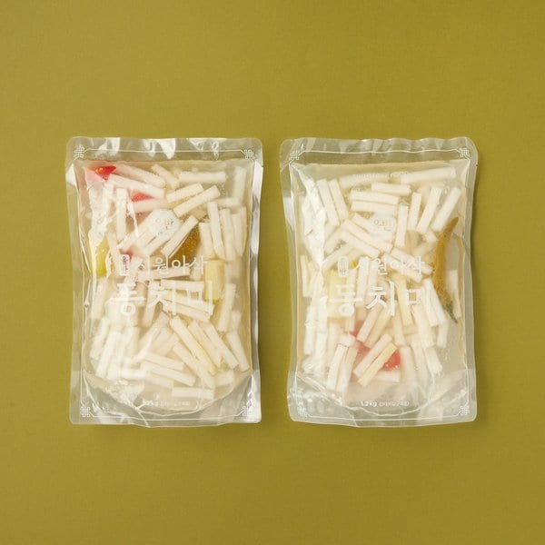 시원아삭 동치미 1.2kg X 2입