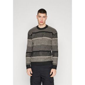 4173574 Hollister Co. COZY TEXTURAL CREW SWEATER - Jumper BLACK