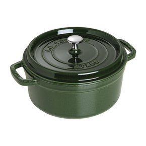 [스토브] staub 피코 코콧 라운드 24cm 바질 그린 냄비 [품]