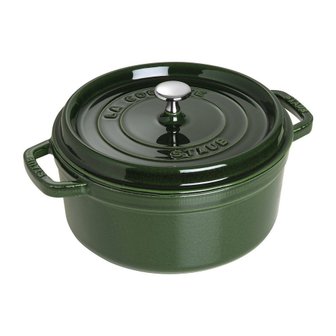  [스토브] staub 피코 코콧 라운드 24cm 바질 그린 냄비 [품]