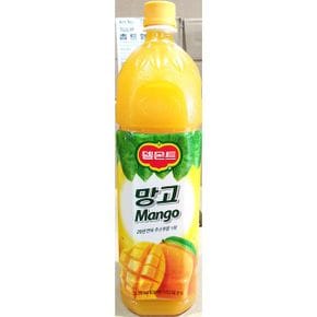 사무실간식 가정 식자재 롯데 칠성 델몬트 망고 주스  1.5L X ( 2매입 )