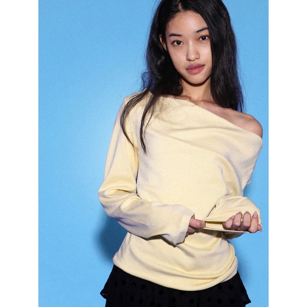 선샤인 드레이프 오프숄더 티셔츠 (3 Colors)