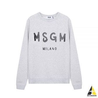 MSGM 엠에스지엠 브러쉬드 로고 맨투맨 (2000MDM513 200004 94)