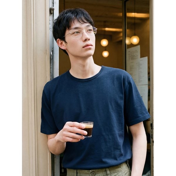 974OG 파인 듀어 반팔티 네이비 SJST1570