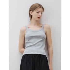 Curved rib sleeveless (Grey)