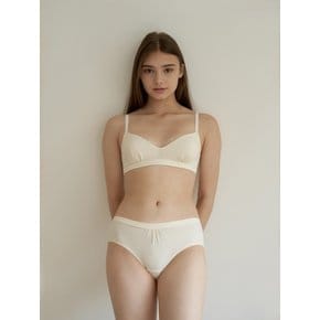 Organic Cotton Bralette SET (오가닉면 핀턱 브라렛세트)