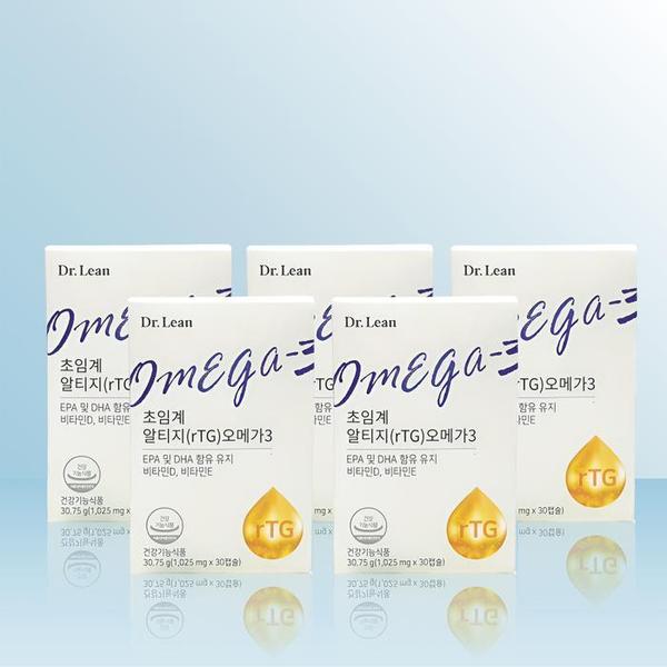 닥터린 초임계 알티지 오메가3 1025mg x 30캡슐 x 5개 / iuy (S35370567)
