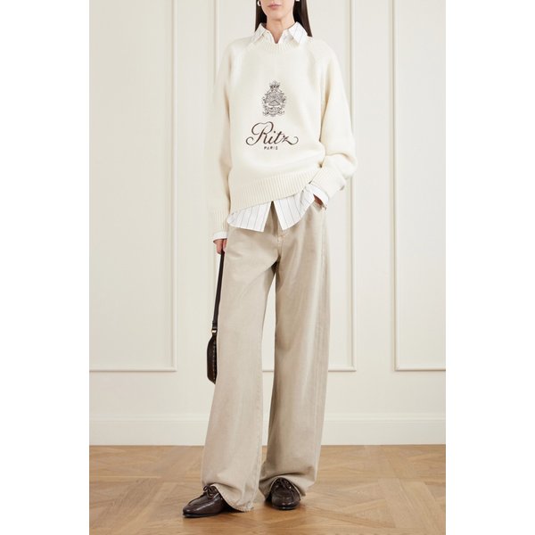 리츠 파리 오버사이즈 자수 캐시미어 스웨터 46376663162987745