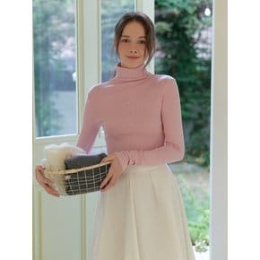 Of turtleneck t-shirt (pink)