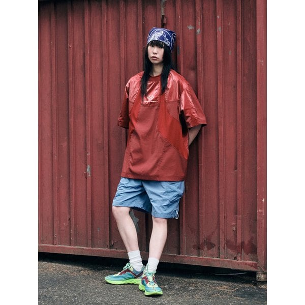 [UNISEX] NYLON RIPSTOP MULTI CARGO SHORTS (BLUE)