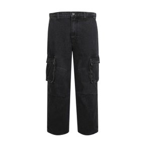 유니 데님 파라슈트 카고 팬츠(B255DP249P)