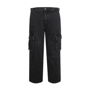 유니 데님 파라슈트 카고 팬츠(B255DP249P)