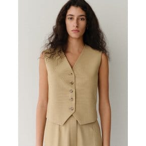 corn vest_yellow beige