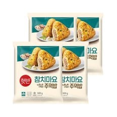 햇반 쿡반 참치마요주먹밥 500g x4개