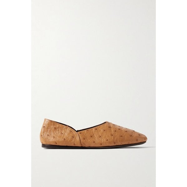 케이트 제인 타조가죽 플랫 슈즈 46376663162984226