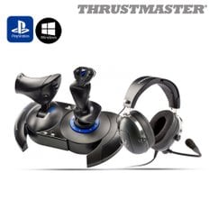 트러스트마스터 T.Flight Hotas 4,TFlight 비행 헤드셋 패키지(PS5,PS4/PC지원)