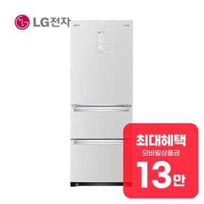 디오스 김치톡톡 스탠드형 3도어 김치냉장고 327L (화이트) K333W141 렌탈 60개월 월 48900원