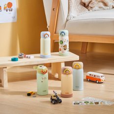 써모스 [2025년 신상품]써모스  유치원 초등학교 원터치 텀블러 JNR-352K 350ml+스티커