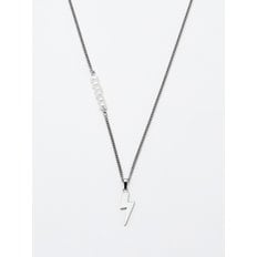 Duality Lightning Necklace Silver & White Pearl JDN21SW001M